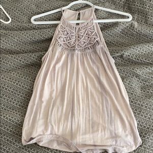 american eagle halter flowy tank